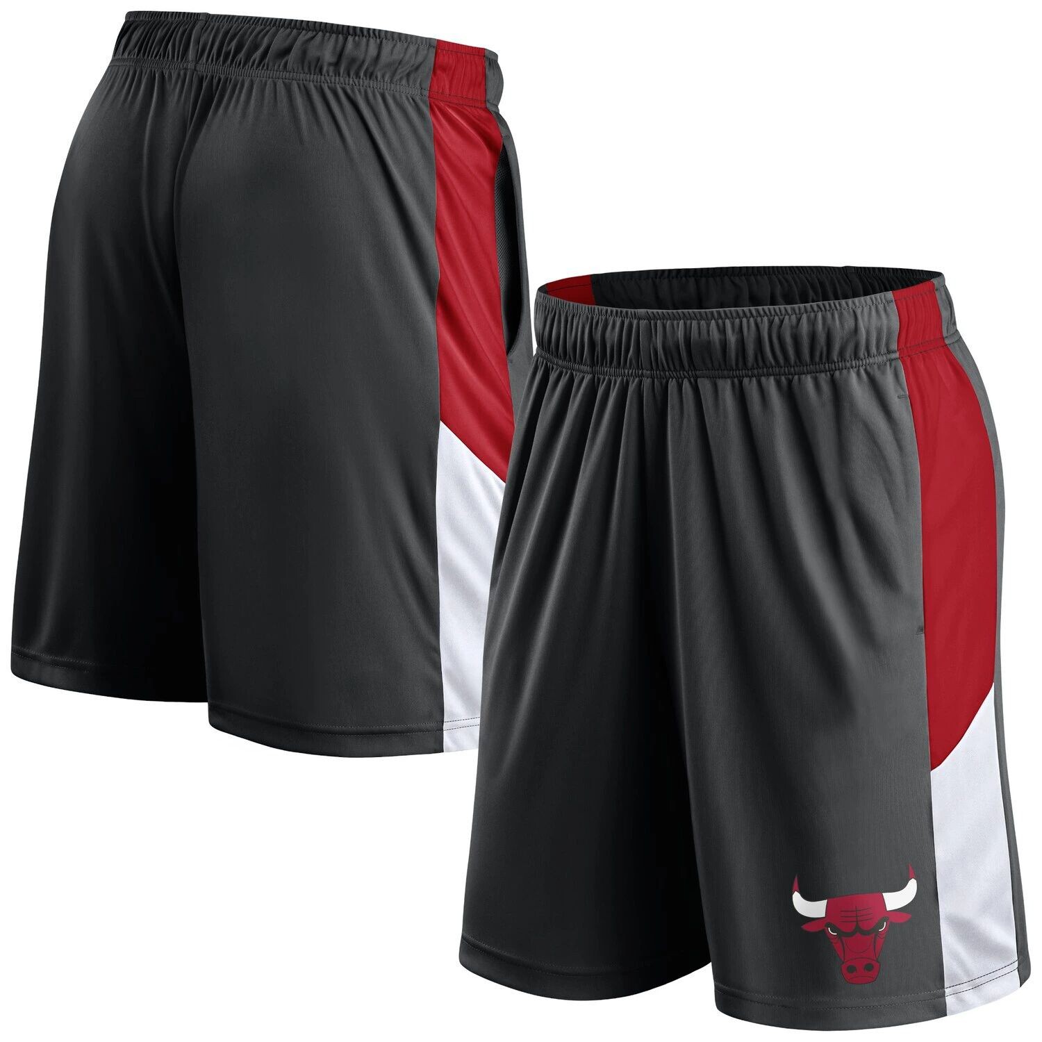 

Черные мужские шорты для тренировок с логотипом Fanatics Chicago Bulls