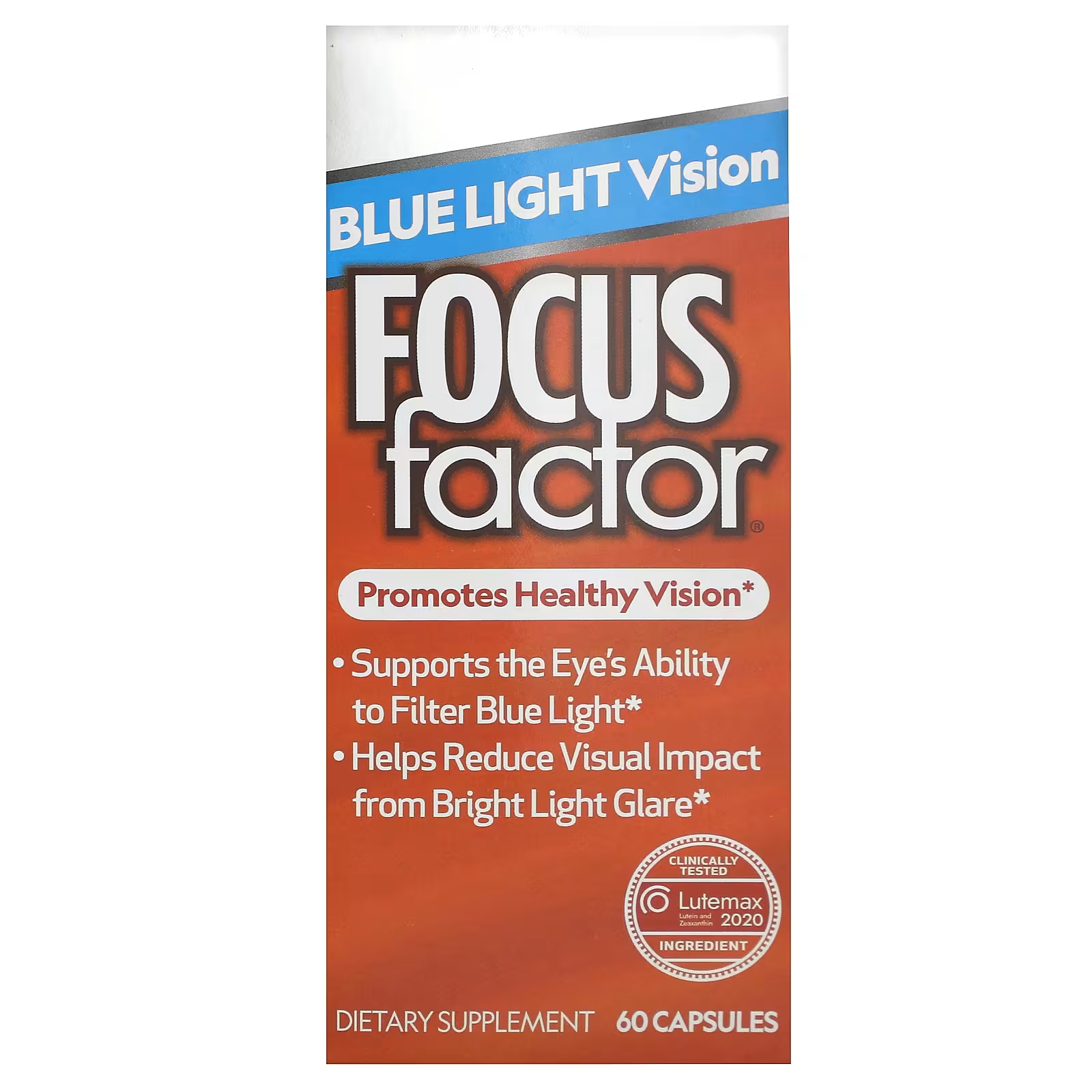 Focus Factor Blue Light Vision 60 капсул focus factor calm focus клубника 60 жевательных таблеток