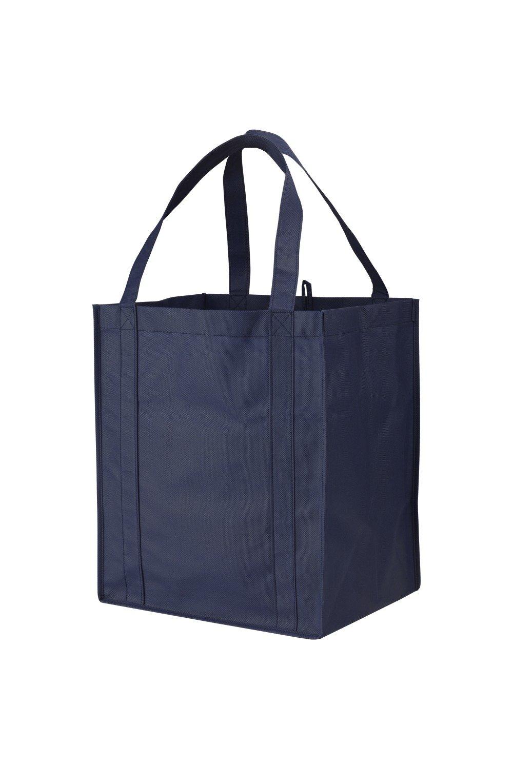 Нетканая продуктовая сумка Liberty (2 шт.) Bullet, темно-синий нетканая сумка холодильник для ланчей triangle