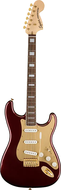 

Электрогитара Squier 40th Anniversary Stratocaster Gold Edition Ruby Red Metallic