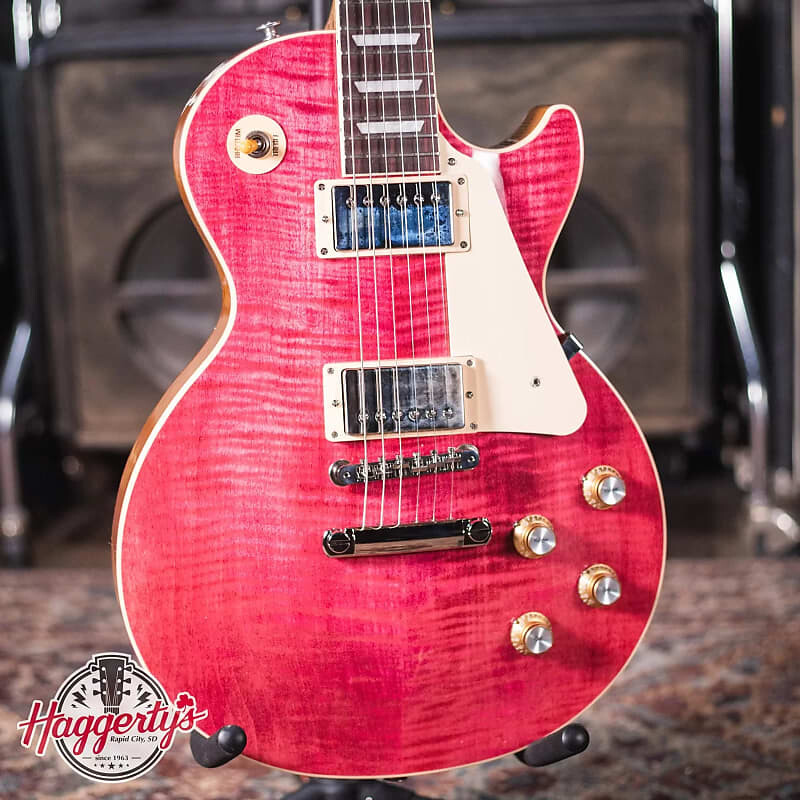 

Электрогитара Gibson Les Paul Standard 60s Figured Top - Translucent Fuchsia with Hardshell Case