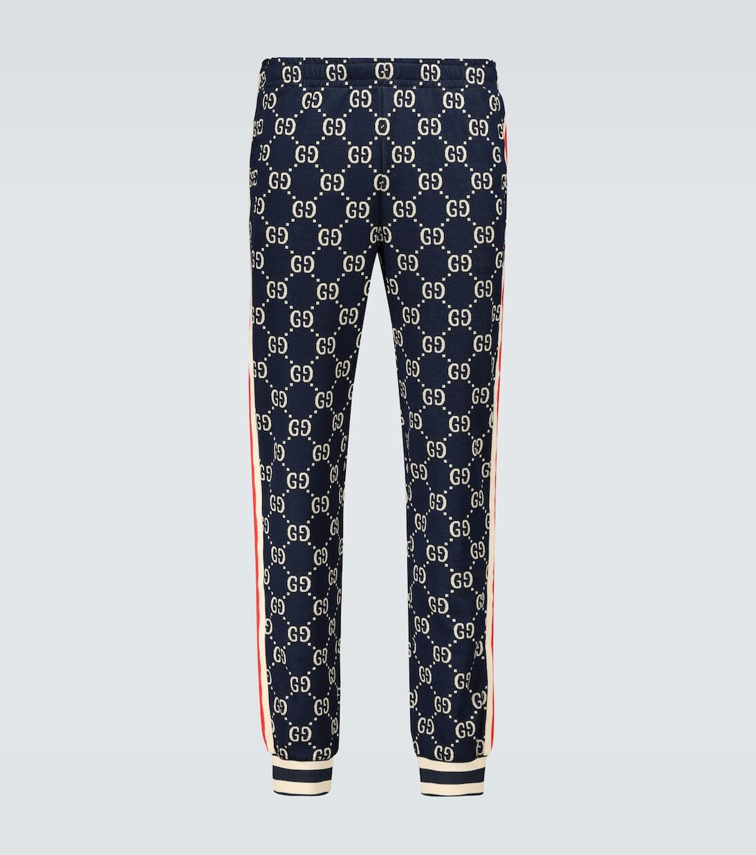 

Жаккардовые спортивные брюки с узором GG Gucci, синий