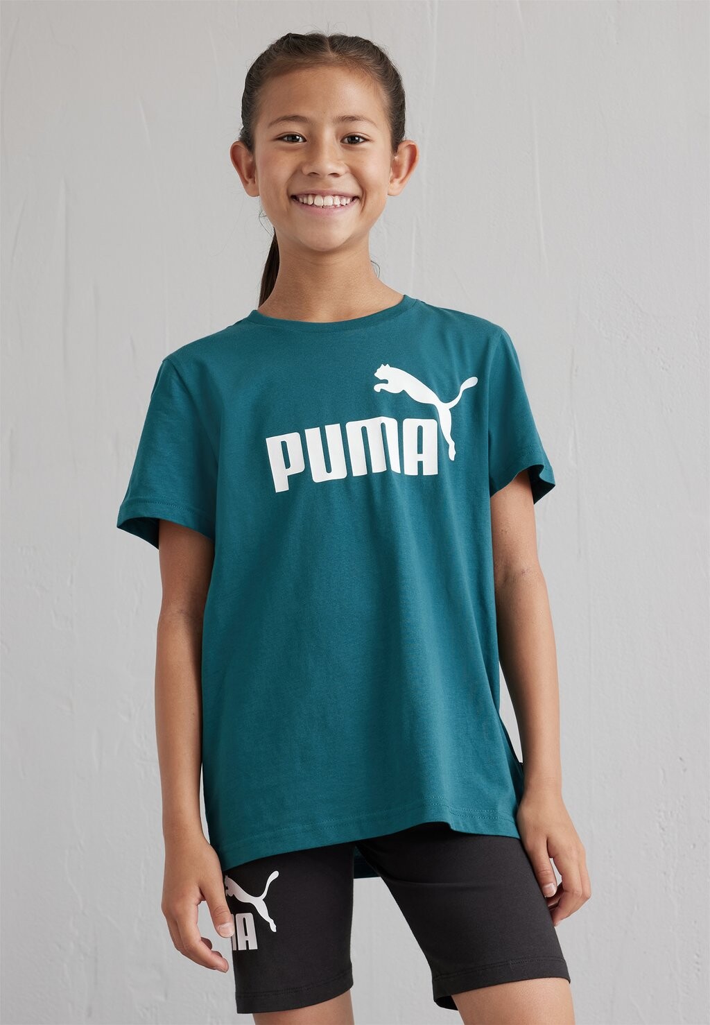

Футболка LOGO TEE UNISEX Puma, зеленый