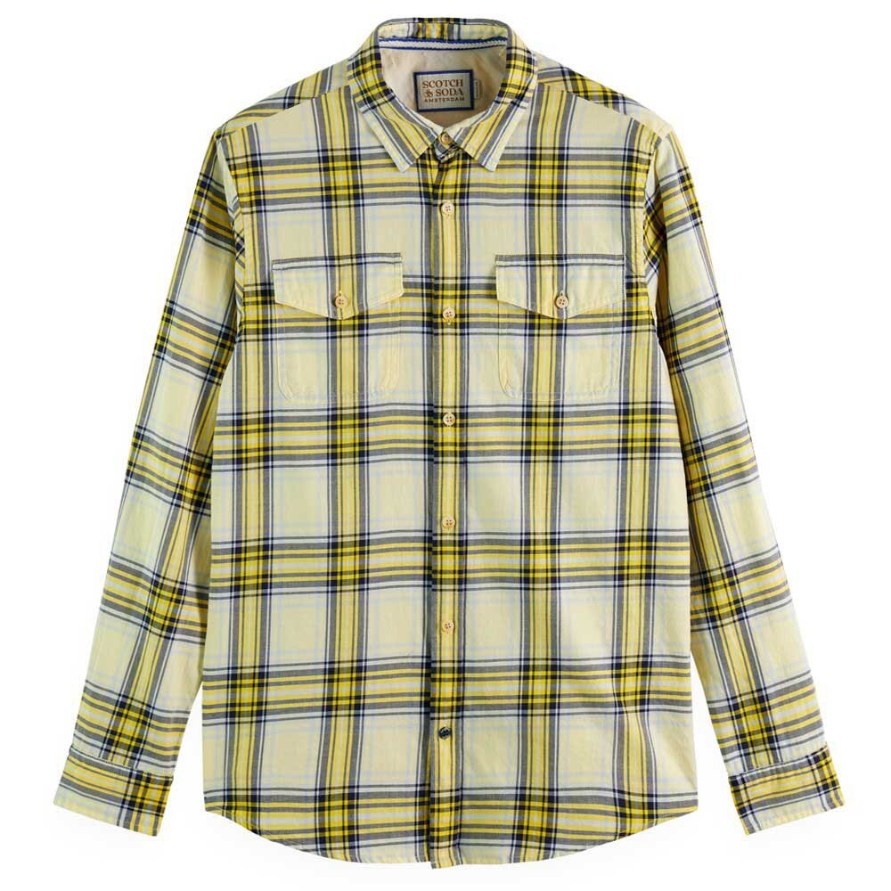 

Рубашка с длинным рукавом Scotch & Soda Flannel Check, желтый