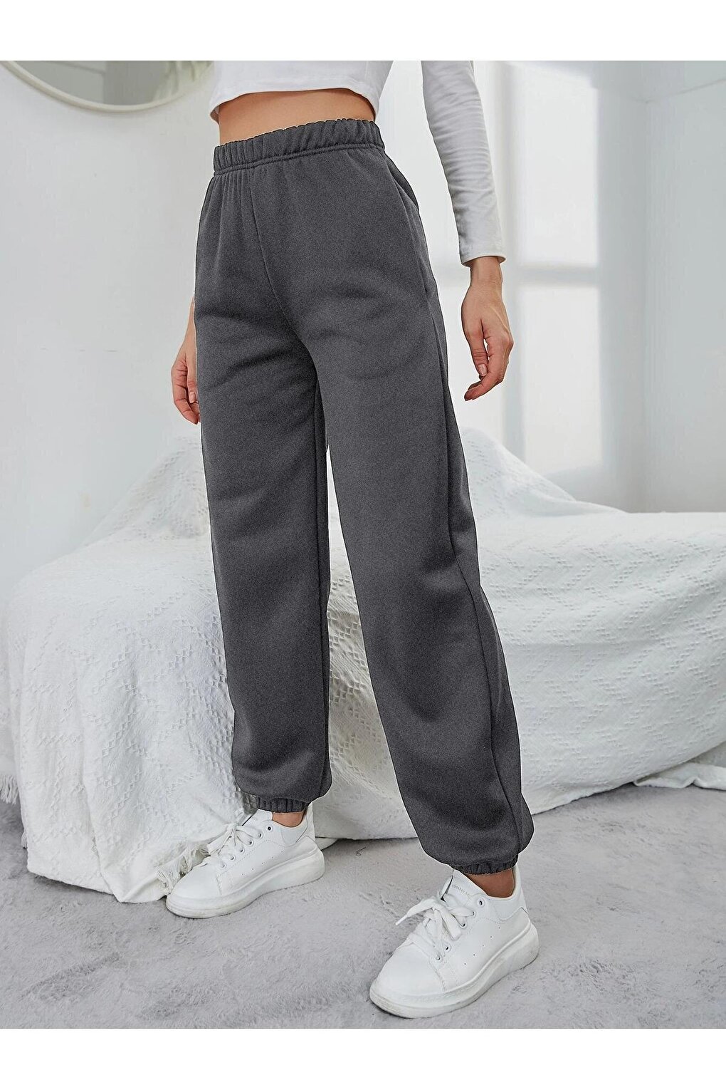 цена Женские спортивные штаны из дымчатой резины Trendseninle