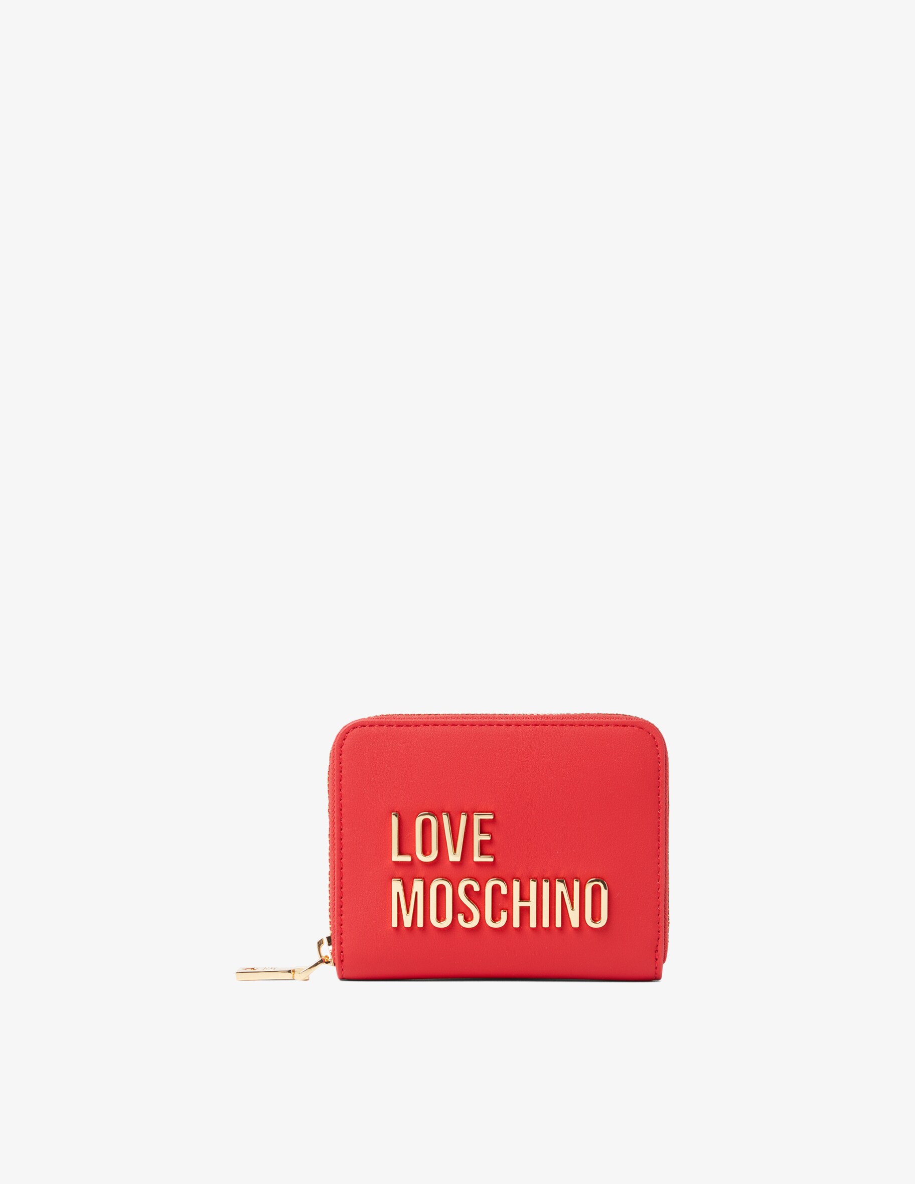 Кошелек на молнии Love Moschino, красный кошелек santoro текстиль на кнопках на молнии красный