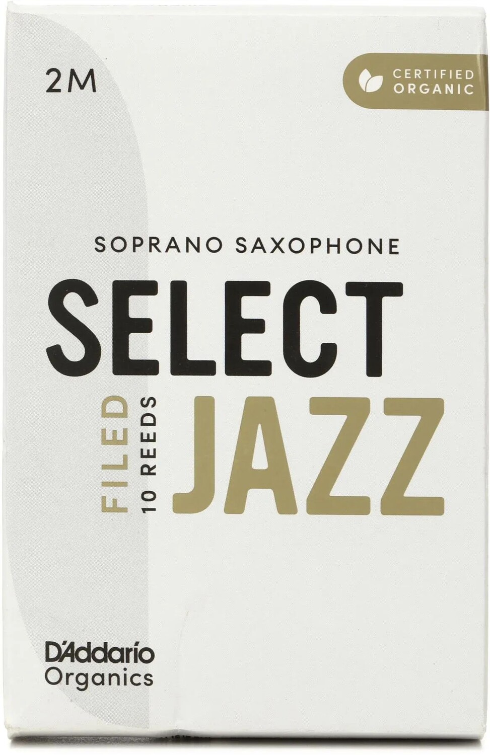 

D'Addario Organics Select Jazz Filed Трости для саксофона-сопрано — 2 средних размера (10 шт. в упаковке)