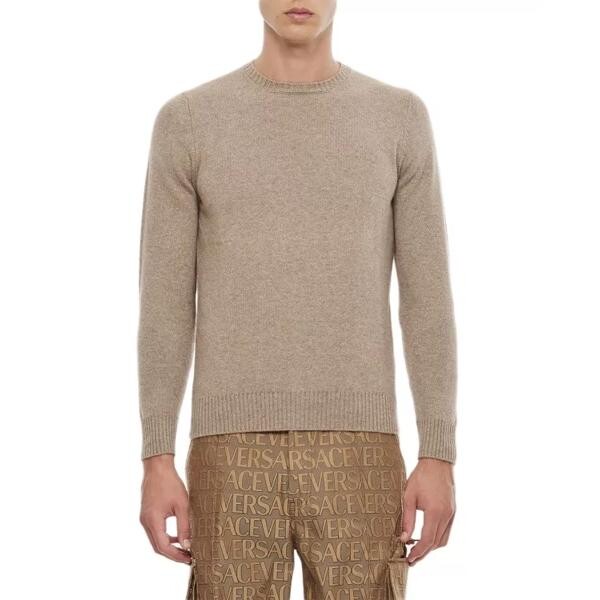 

Свитер crewneck cashmere sweater Drumohr, коричневый