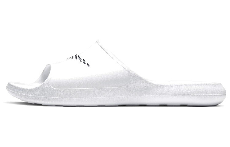 

Спортивные тапочки Nike Victori One в горошек с галочкой, белые мужские