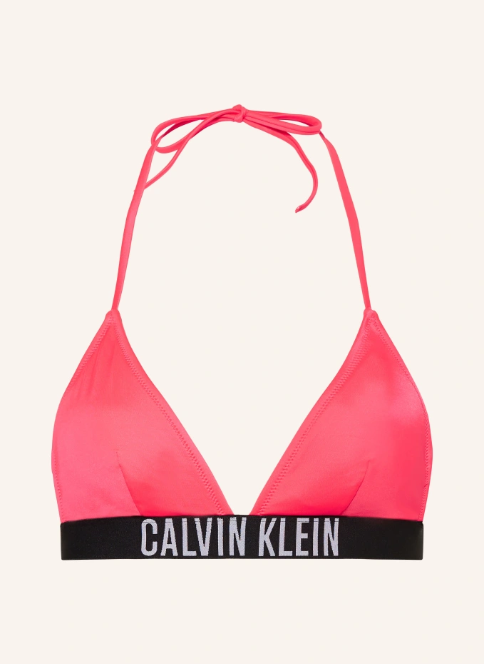 

Треугольный топ бикини intense power Calvin Klein, розовый