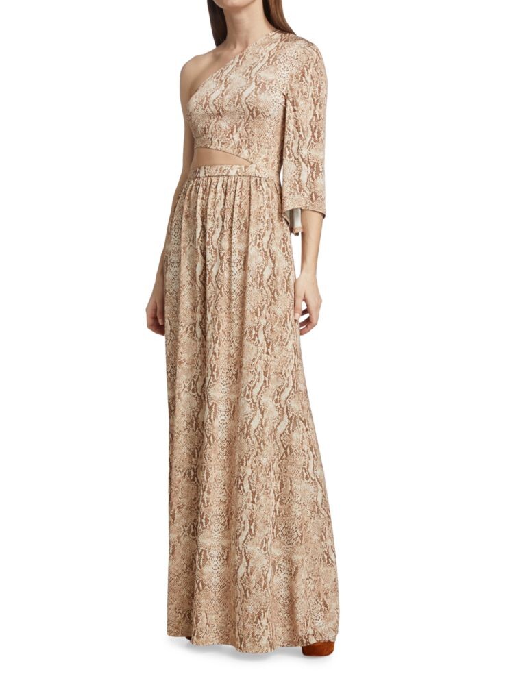 

Платье макси Fontana с вырезами L'Agence, цвет Beige Multi