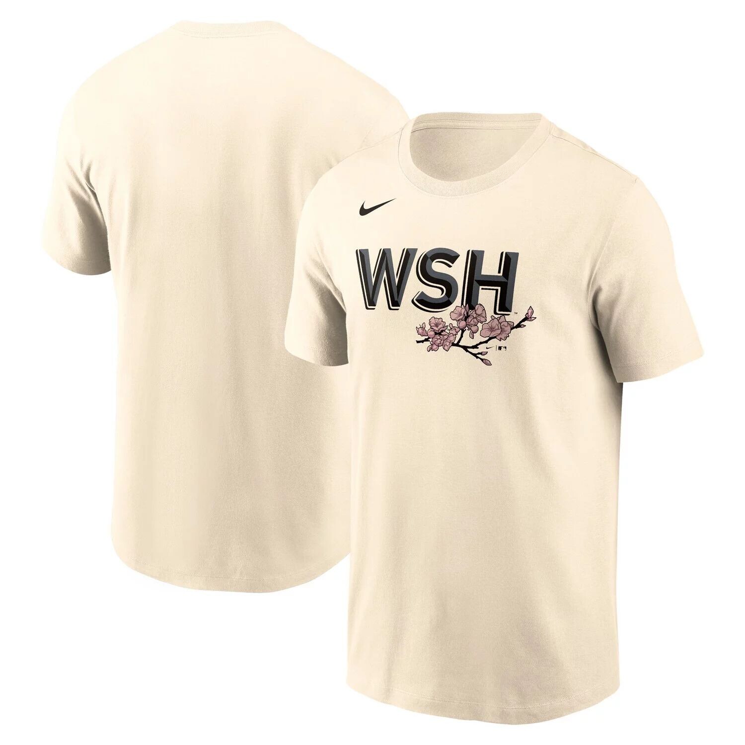 

Мужская кремовая футболка Washington Nationals City Connect с надписью Nike, Бежевый