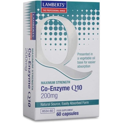 Коэнзим Q10 200 мг 60 капсул, Lamberts doctor s best высокоусвояемый коэнзим q10 с биоперином 200 мг 60 растительных капсул