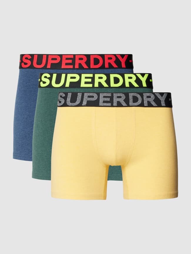 

Трусы с этикеткой на поясе, в упаковке 3 шт Superdry, темно-зеленый