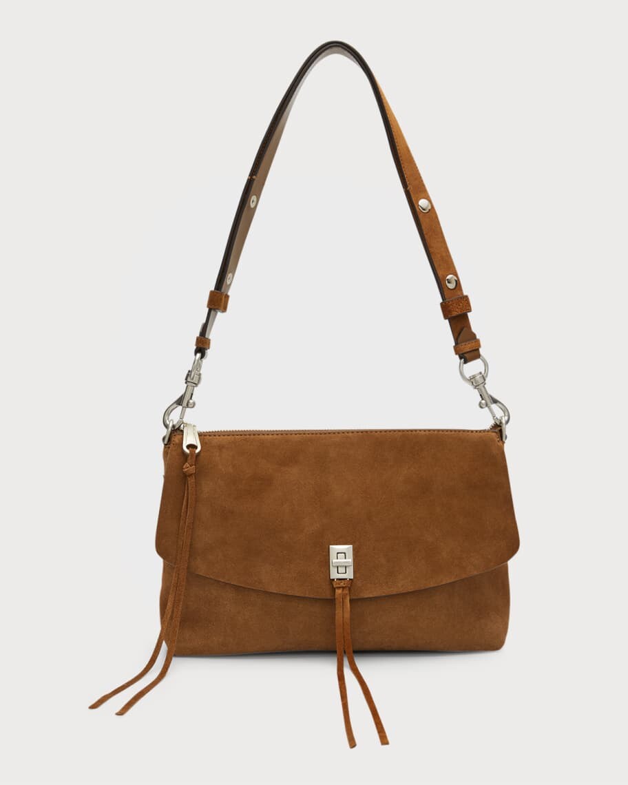 

Замшевая сумка через плечо Darren на молнии Rebecca Minkoff