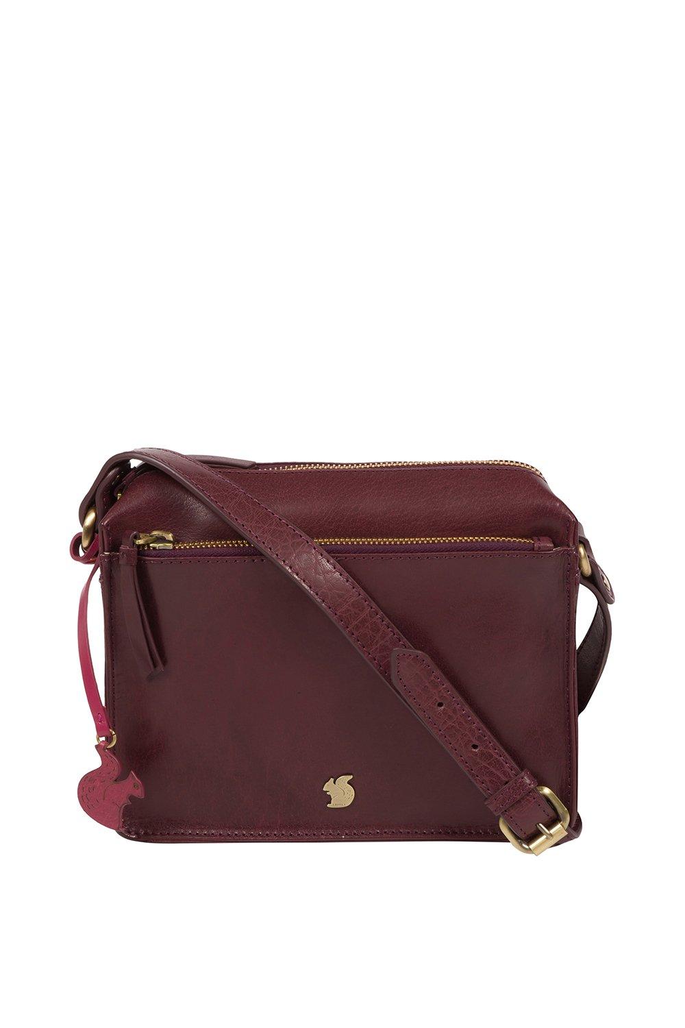 Кожаная сумка через плечо 'Aurora' Conkca London, фиолетовый