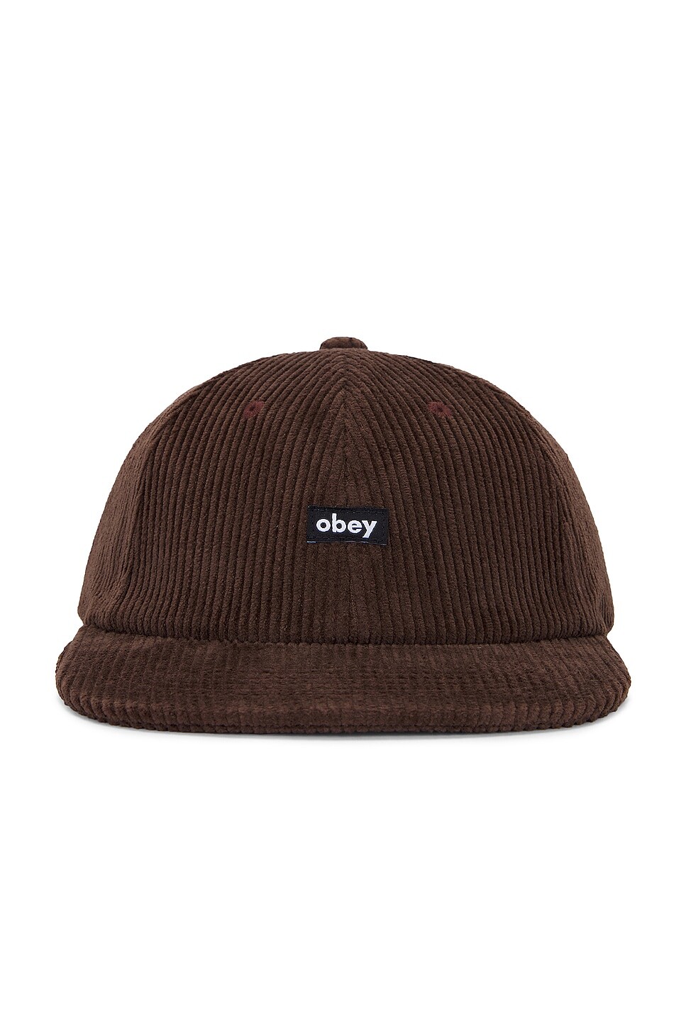 

Кепка Obey Cord Label 6 Panel Strapback, коричневый