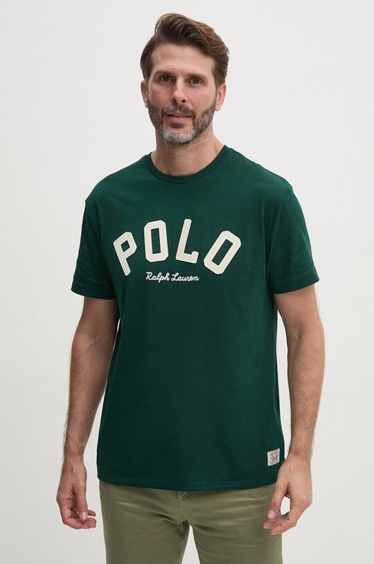 

Хлопковая футболка Polo Ralph Lauren, зеленый