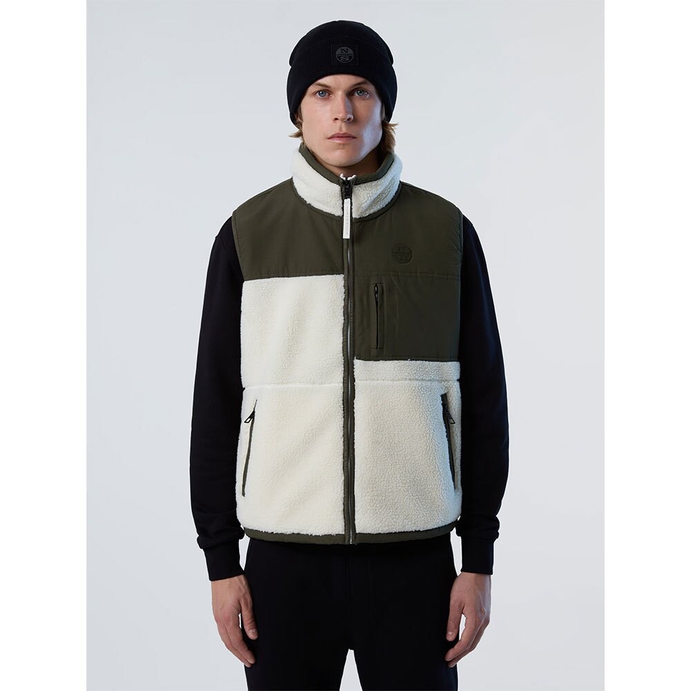 

Жилет North Sails Logo Fleece Vest, бежевый