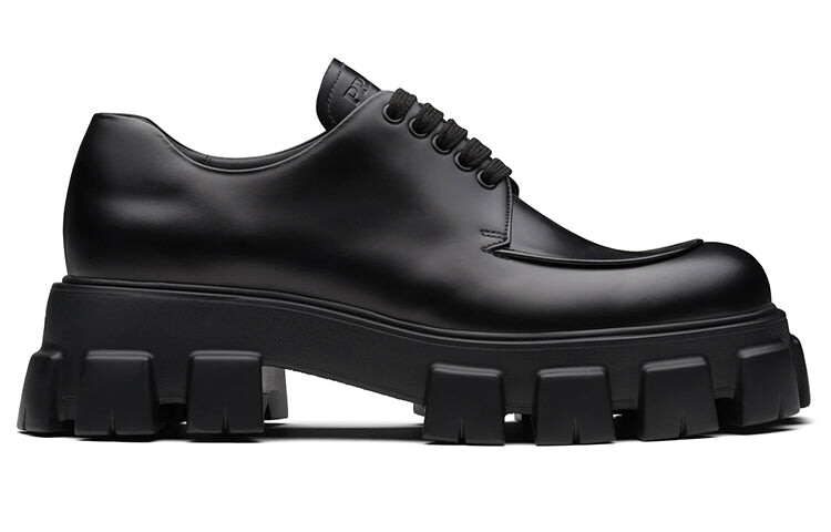 

Туфли кожаные Prada Monolith, черный