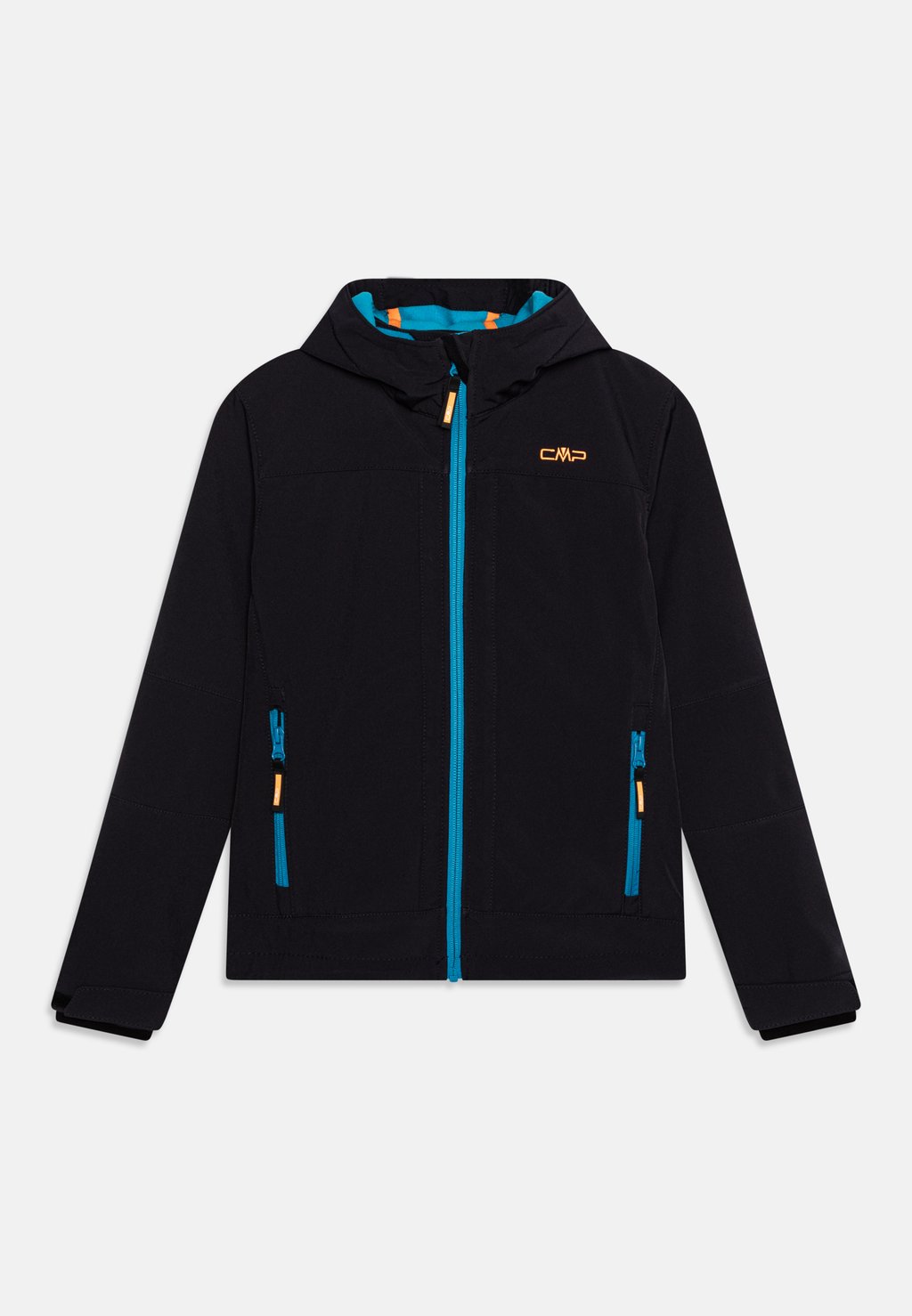 Куртка Softshell KID FIX HOOD UNISEX CMP, цвет antracite/reef