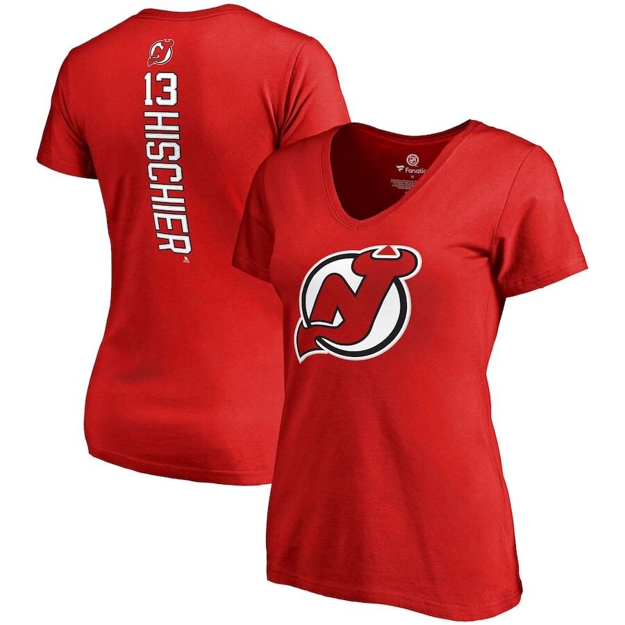 

Футболка с коротким рукавом Fanatics Branded New Jersey Devils, красный