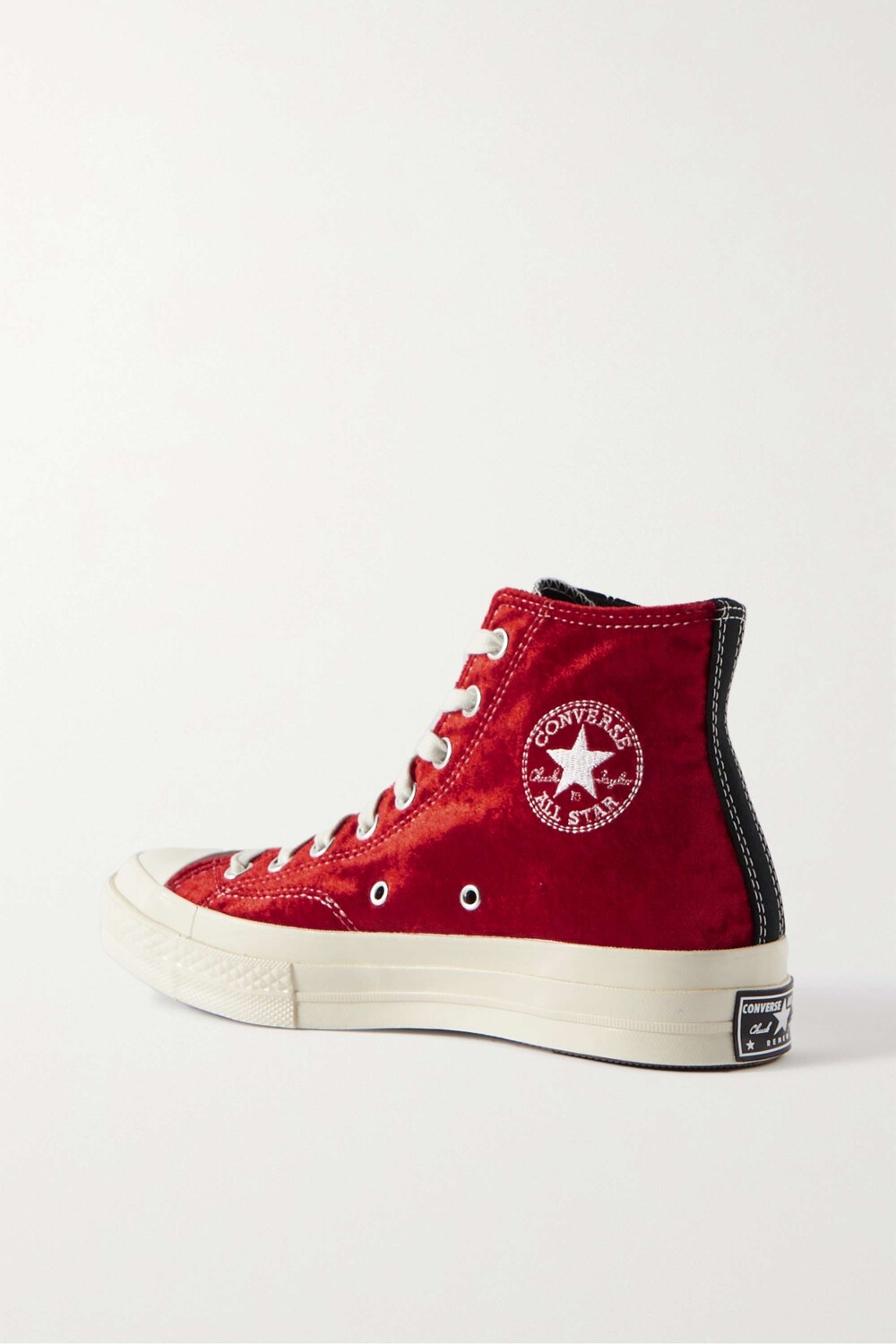 

CONVERSE + Двухцветные бархатные высокие кроссовки Beyond Retro Chuck 70, красный