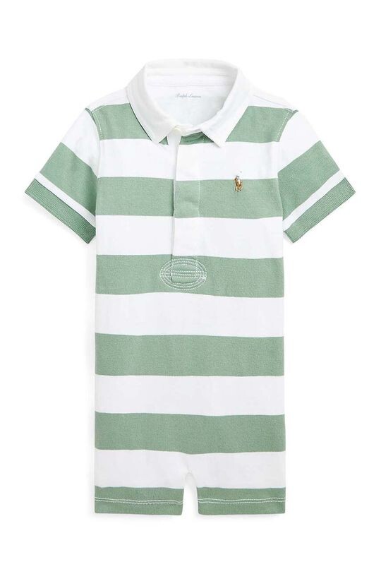 

Хлопковый детский комбинезон Polo Ralph Lauren, зеленый