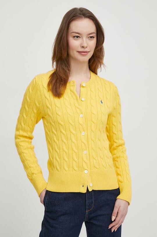 

Хлопковый кардиган Polo Ralph Lauren, желтый