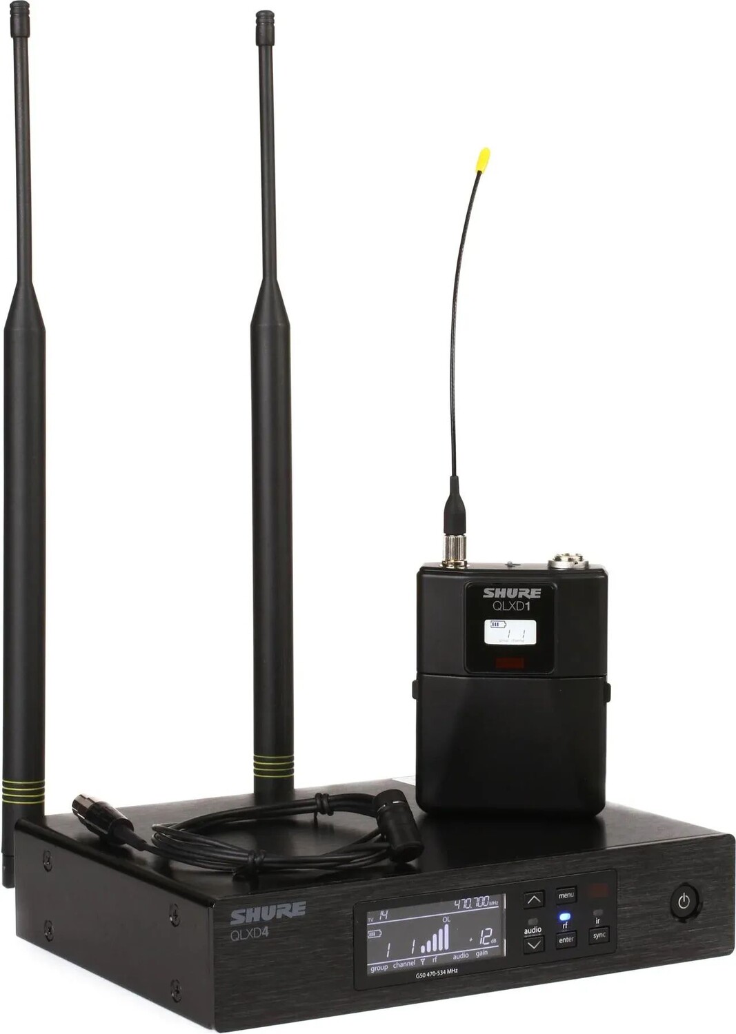 

Беспроводная петличная микрофонная система Shure QLXD14/84 — ремешок J50A