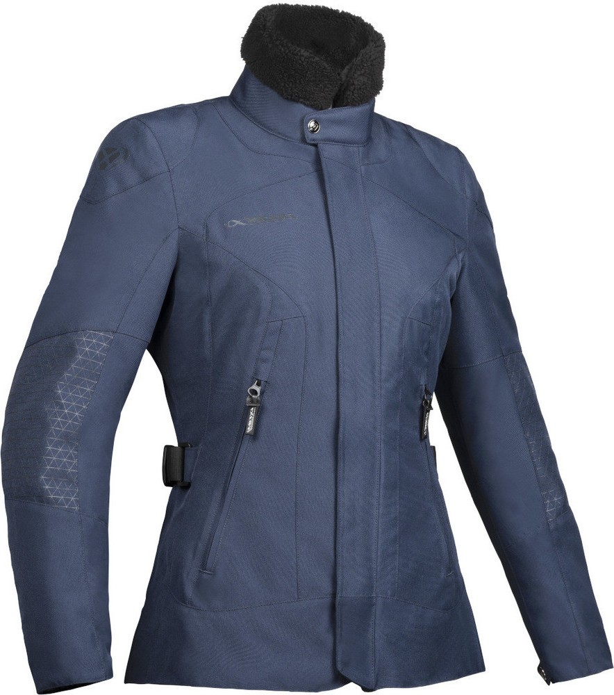 цена IXON Bloom Женская мотоциклетная текстильная куртка Ixon, военно-морской