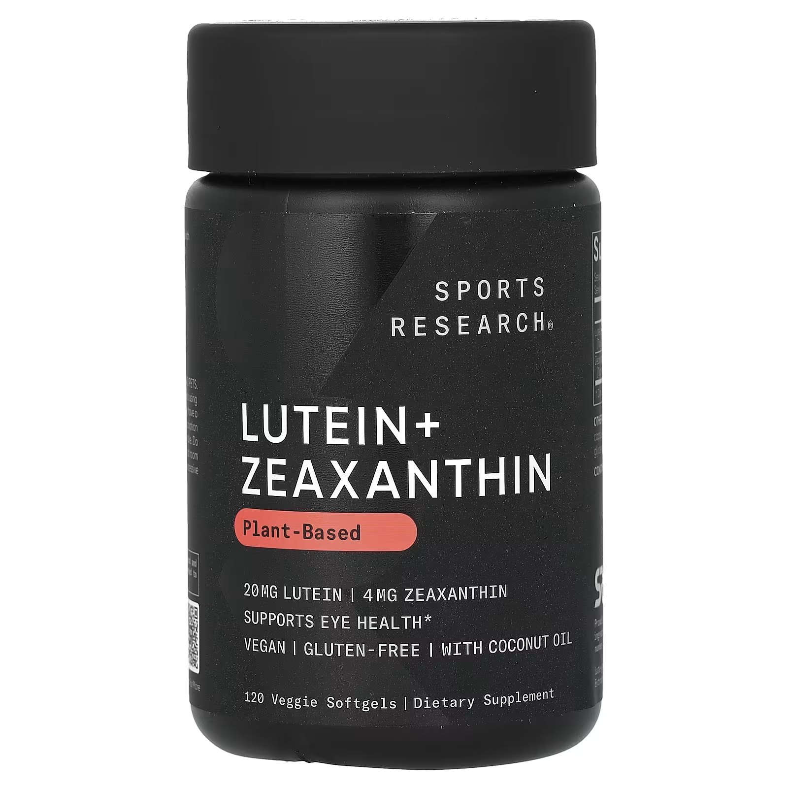 Лютеин + зеаксантин Sports Research на растительной основе, 120 растительных мягких таблеток l теанин sports research двойной силы 120 мягких таблеток