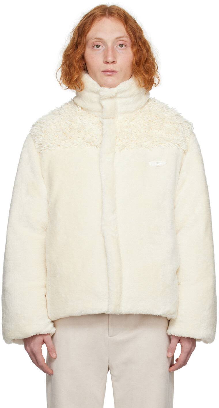 

Пуховик Off-White Shell из искусственного меха Polar Bear белый young n sang