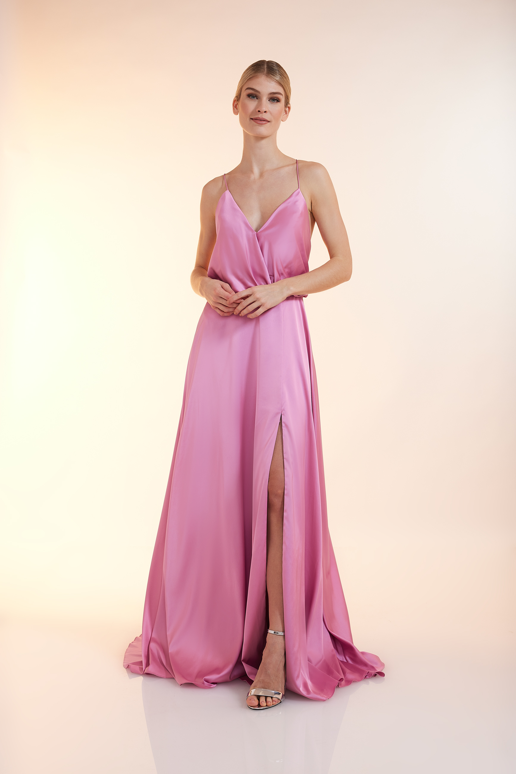 Платье Unique Abend Luxe Slip Dress, цвет Crocus