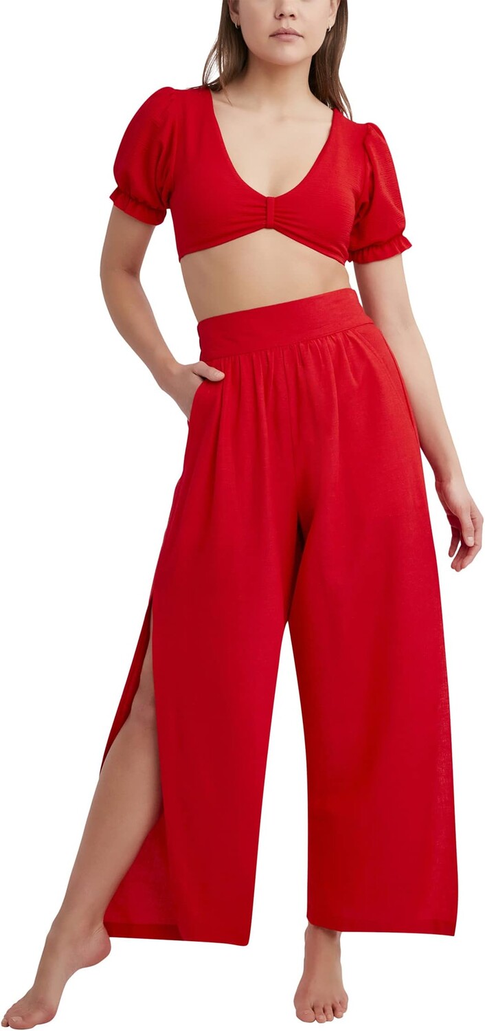 

Брюки Max Azria с высокой талией BCBG, красный