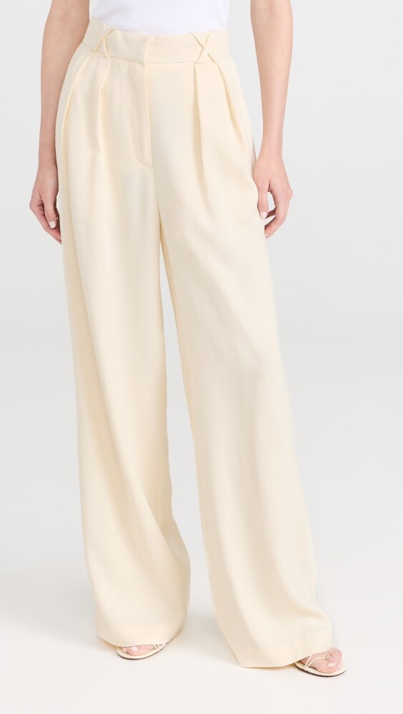 

Брюки Róhe Wide Leg Tailored, слоновая кость
