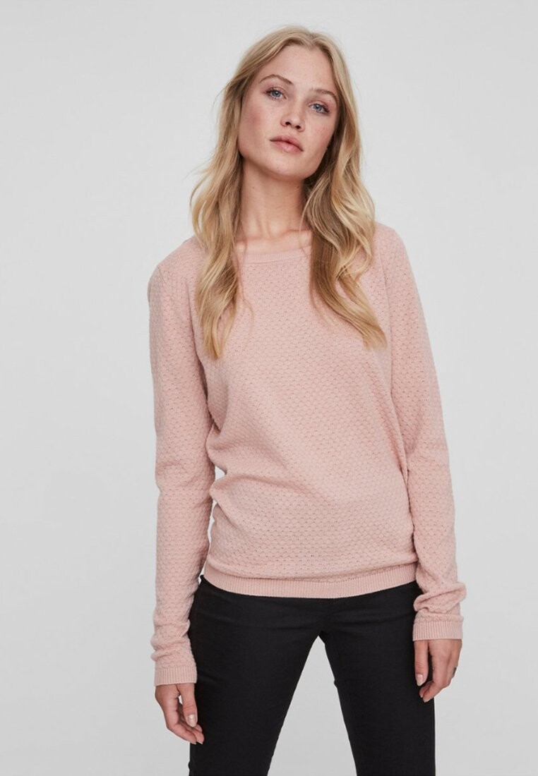 

Джемпер Vero Moda Vmcare Structure Ls O-Neck Ga Noos, туманная роза