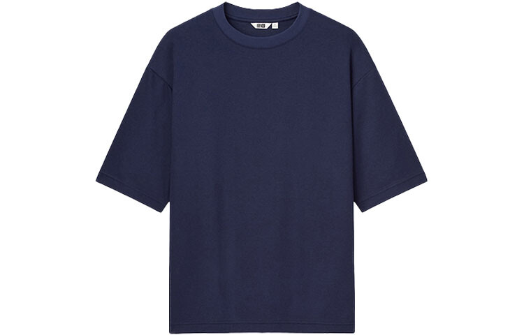 

UNIQLO Футболка унисекс с круглым вырезом Синяя