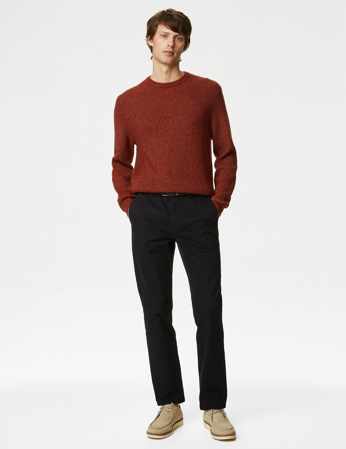 

Толстый джемпер Supersoft с круглым вырезом Marks & Spencer