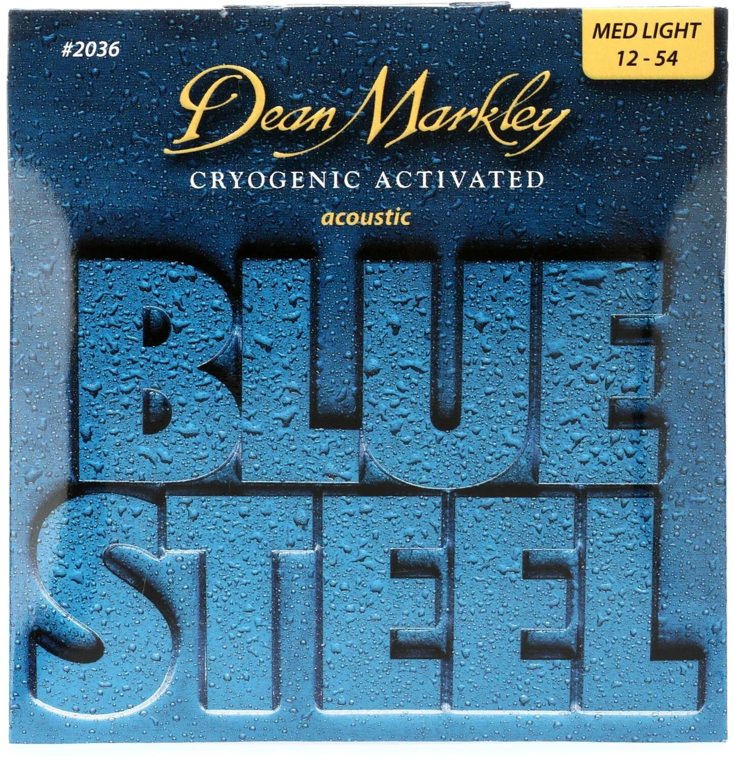 

Струны для акустической гитары Dean Markley 2036 Blue Steel 92/8, бронзовые, криогенно-активированные - .012-.054, средние легкие
