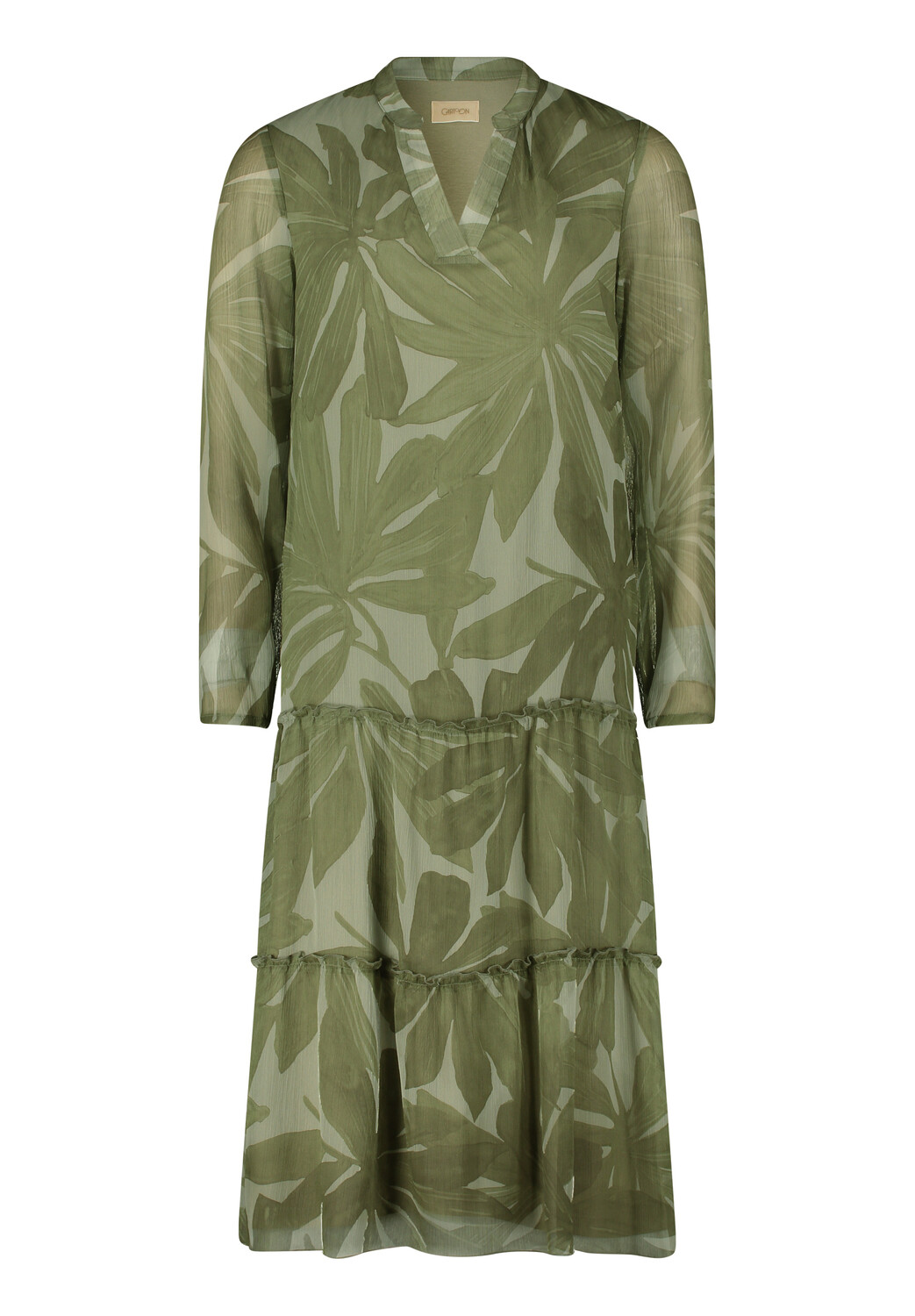 

Платье CARTOON Casual mit Stufen, цвет Cream/Green