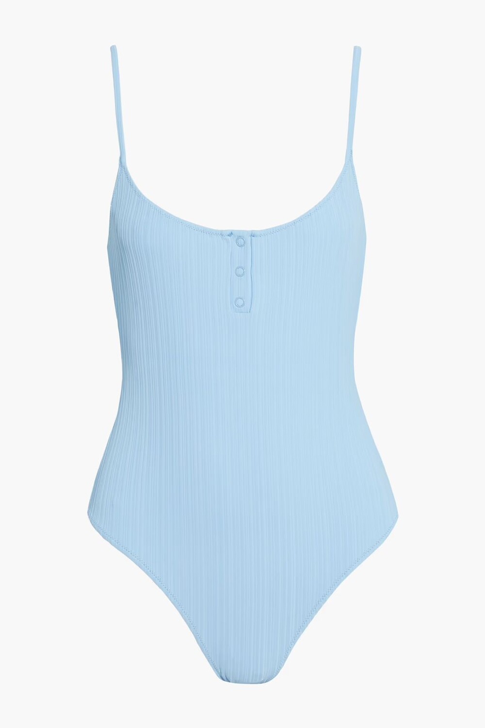 

Боди Henley из джерси в рубчик Onia, светло-синий