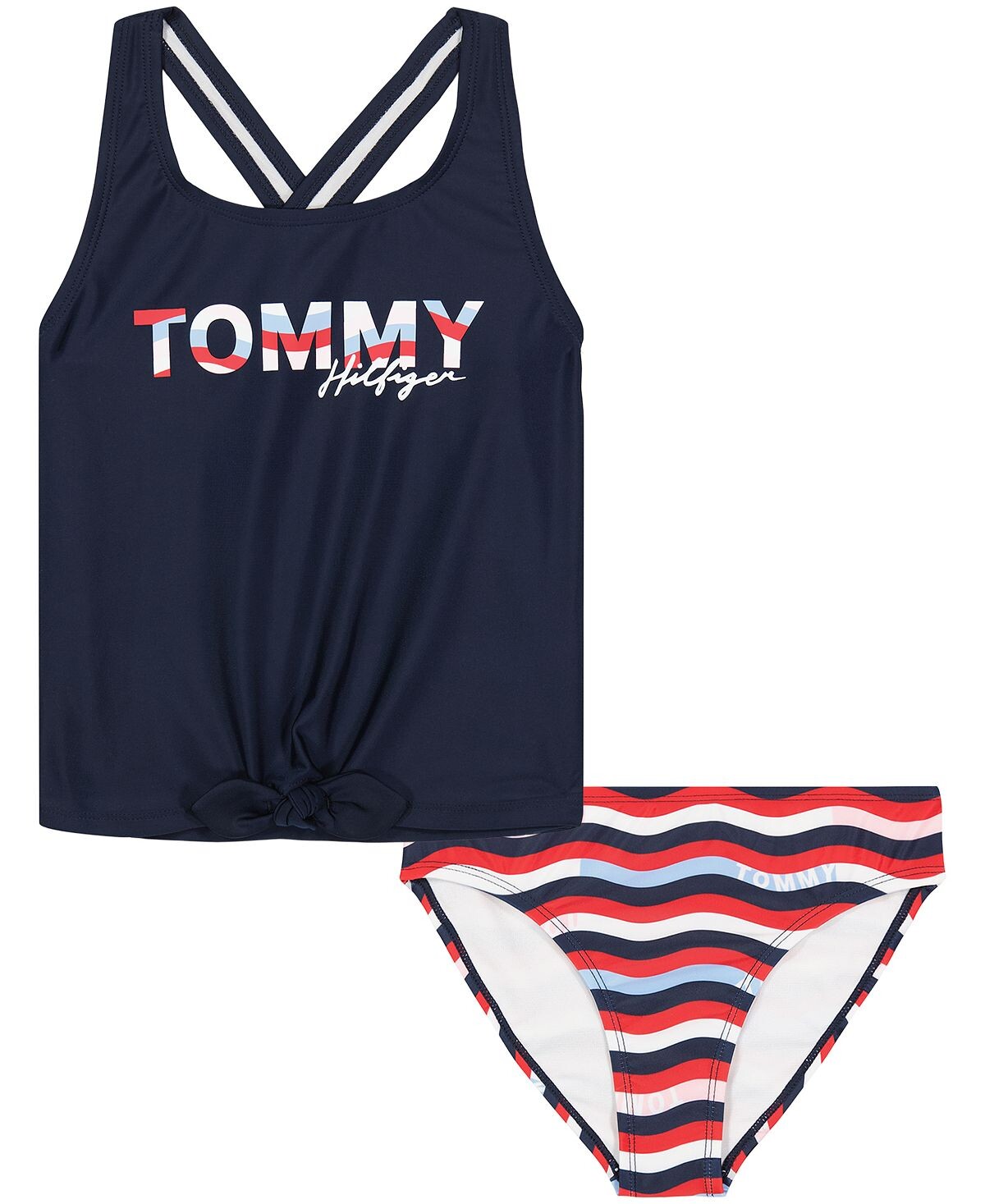 

Танкини с волнистым принтом Big Girls, комплект из 2 предметов Tommy Hilfiger