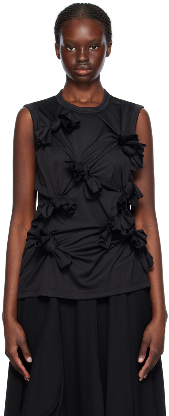 

Черная майка с узлом Comme Des Garcons