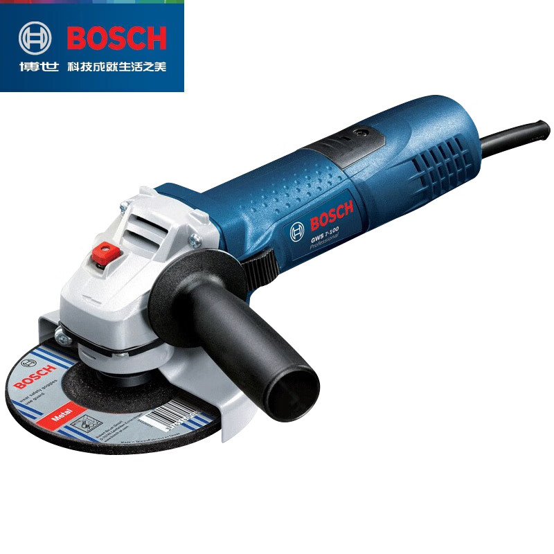 Угловая шлифовальная машина Bosch GWS7-100 с боковой ручкой, 720W