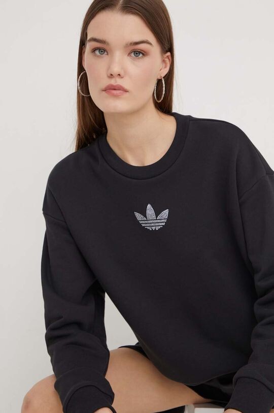 

Хлопковая толстовка adidas Originals, черный