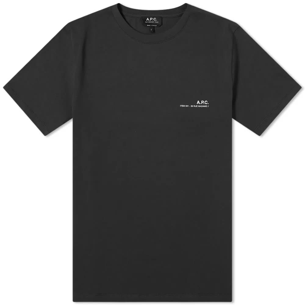 

A.P.C. Товар: футболка с логотипом, черный