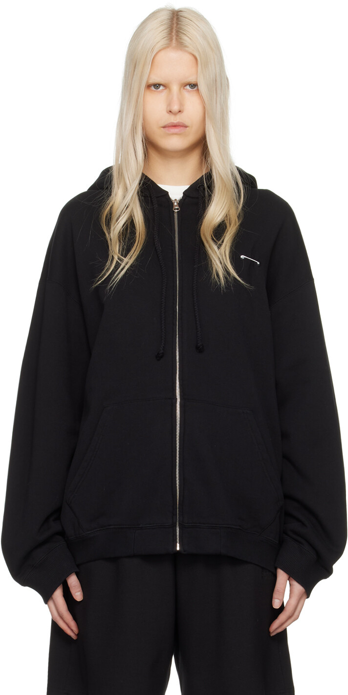

Черный худи с булавкой Mm6 Maison Margiela