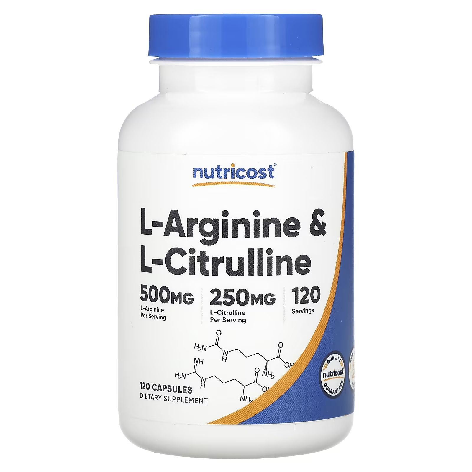 Nutricost L-аргинин и L-цитруллин 120 капсул