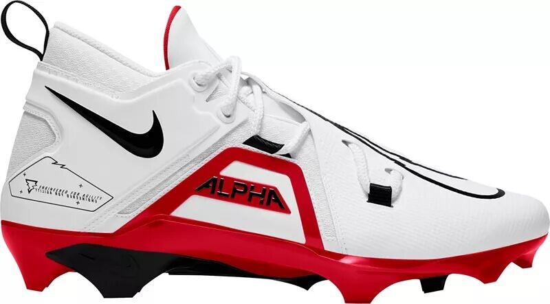 

Мужские футбольные бутсы Nike Alpha Menace Pro 3 Mid Mid, белый/красный